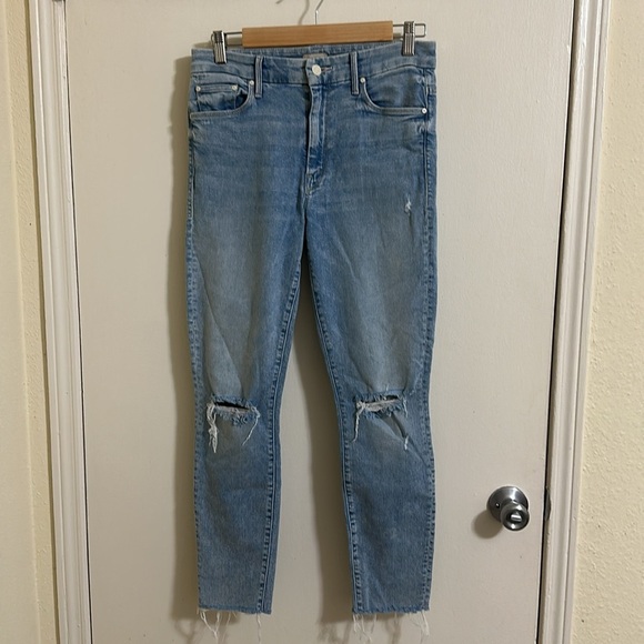 EUC Mother - High Waisted Looker Ankle Fray Drinking By The Pool size 29 - Picture 4 of 10